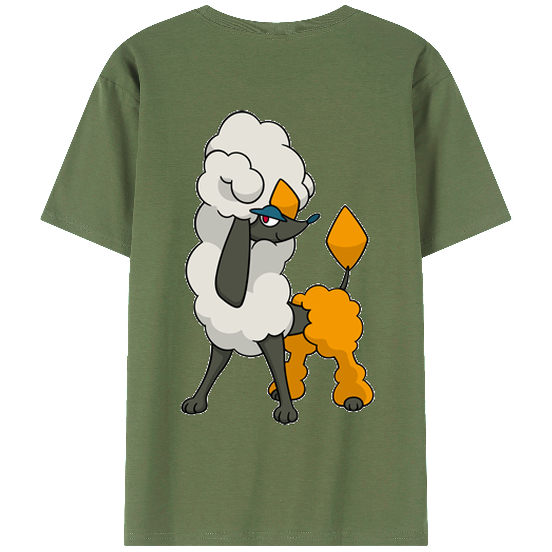 （画像用） ポケットモンスター Pokémon 綿100％ メンズ半袖Tシャツ（バックプリント） 通気性
